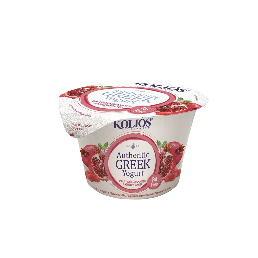 KOLIOS AUTHENTIC RASPBERRY GREEK YOGHURT - 150G - Camelot foods