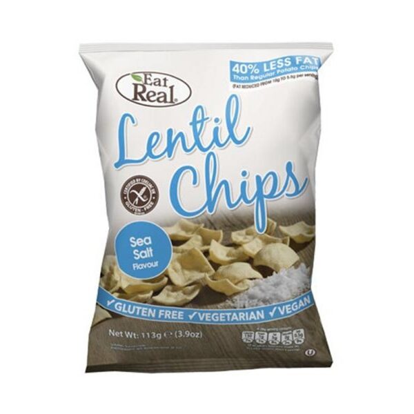 (LARGE BOX) EAT REAL LENTIL SEA SALT 10x110g*10