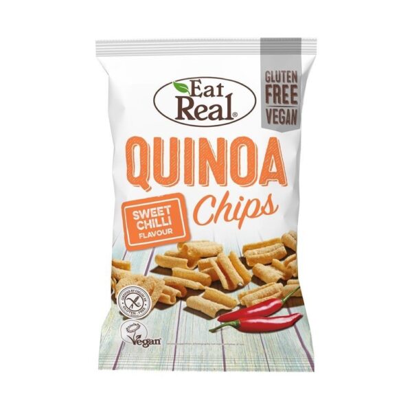 (LARGE BOX) EAT REAL QUINOA CHIPS TOMATO & GARLIC 10*80G*10