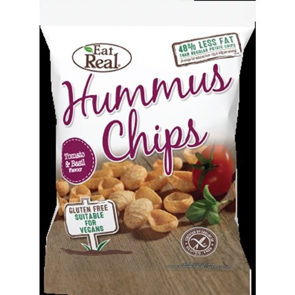 (SMALL BOX) EAT REAL HUMMUS TOMATO & BASIL - 45G*18