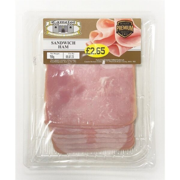 CLEAR TRAY SANDWICH HAM - 150G*18