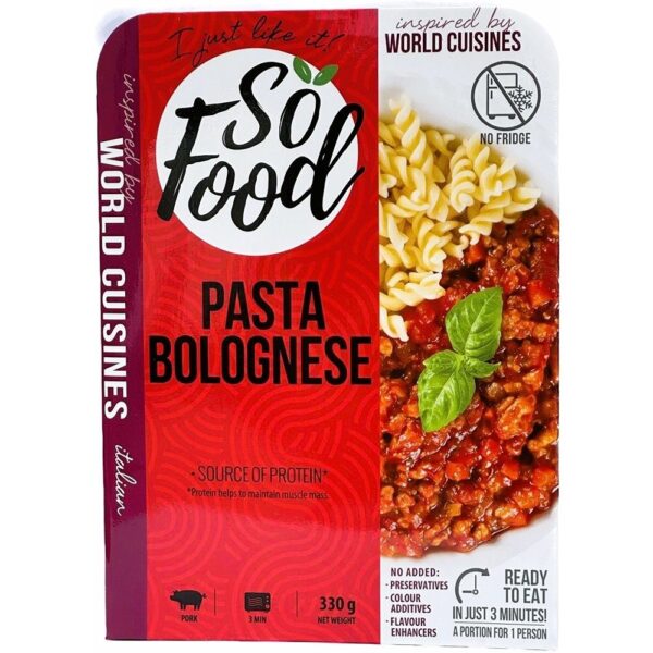 SO FOOD PASTA IN BOLOGNESE SAUCE - 330G*8 (FP)