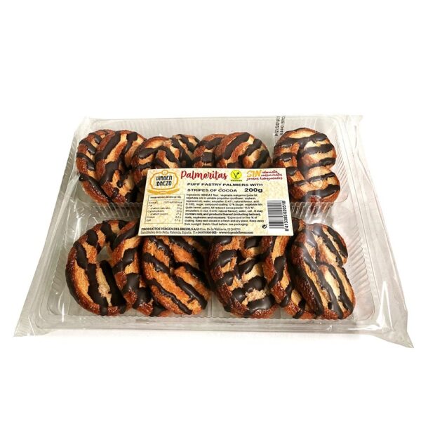 MANDUL PALMERA WITH STRIPES OF COCOA - 200G*14