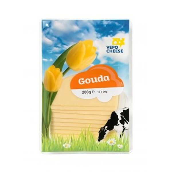 VEPO CHEESE GOUDA SLICES 147G*15