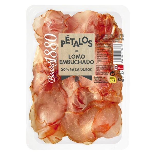 BOADAS SPANISH SLICES - PETALOS (LOMO EMBUCHADO) CURED LOIN RESERVA FAMILIA - 80G*12 (FP)