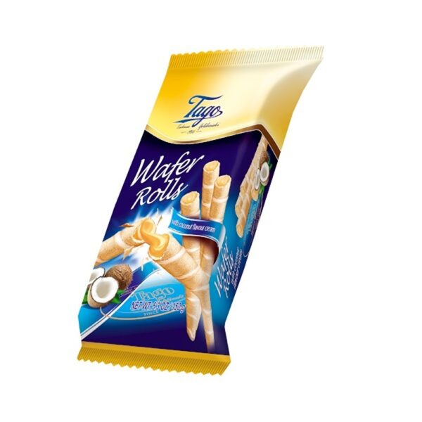 TAGO WAFER ROLLS 150G - COCONUT *30 (FP)