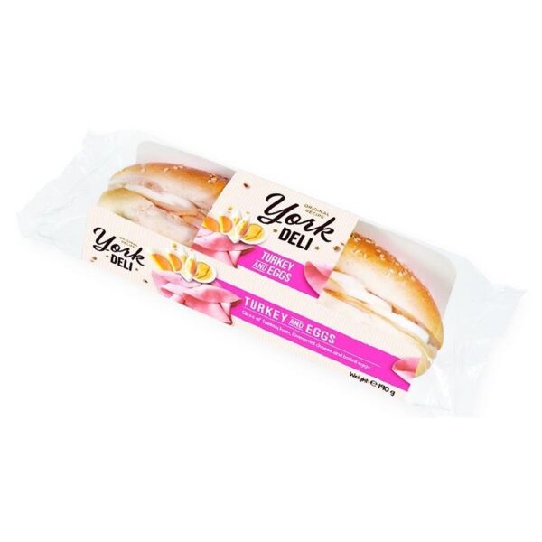 YORK DELI TURKEY AND EGGS BAGUETTE - 190g*12