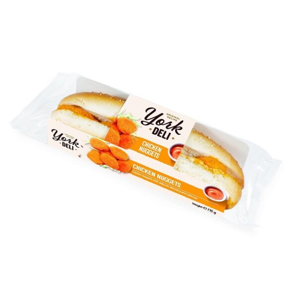 YORK DELI CHICKEN NUGGETS BAGUETTE - 175g*12