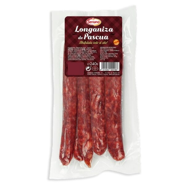 SERRANO LONGANIZA PASCUA - 180G*14
