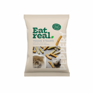 (LARGE BOX) EAT REAL VEGGIE STRAWS BLACK PEPPER 10*110G*10
