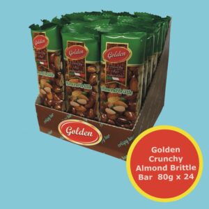 GOLDEN CRUNCHY ALMOND BRITTLE 80GX24 (033)*24