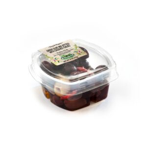 FICACCI POTS - GREEK OLIVE PITTED WITH CRUSHED CHILLI - 125G*12