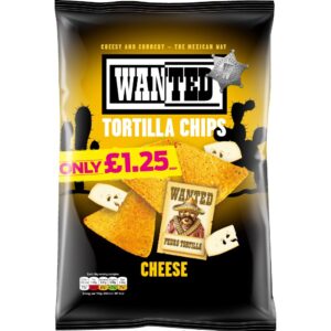 WANTED TORTILLA CHIPS - CHEESE - 125g*12