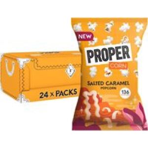 PROPER CORN SALTED CARAMEL POPCORN - 90G*8