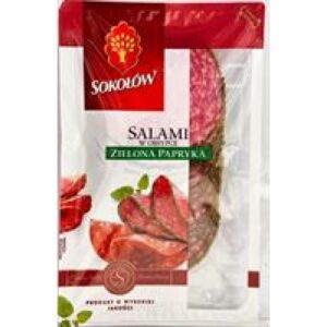 SOKOLOW - SALAMI (GREEN) ZIELONA PAPRYKA - 100G*12