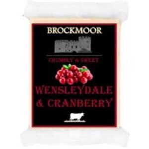 BROCKMOOR WENSLEYDALE & CRANBERRIES 150G*12
