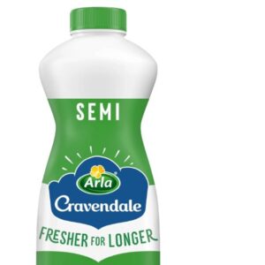 CRAVENDALE 1L - SEMI SKIMMED MILK - 6*1L (NSR-CASE)
