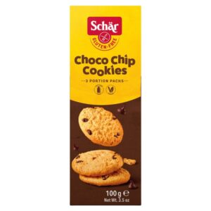 Schar Gluten-Free Choco Chip Cookies - 100Gx6 (FP)