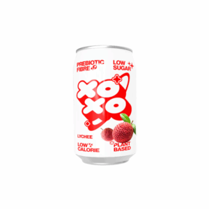(15% PROMO OFFER) XOXO Soda Sparkling Lychee  Prebiotic Soda Can - 330ml*12 (NSR-CASE)