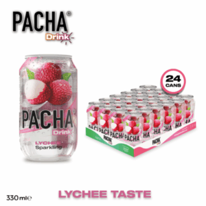 PACHA SPARKLING LYCHEE (CANS) - 330ml *24