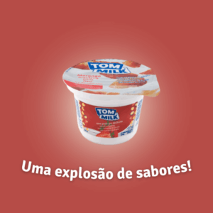 Tom Milk Strawberry Pieces Yoghurt - 200g*12