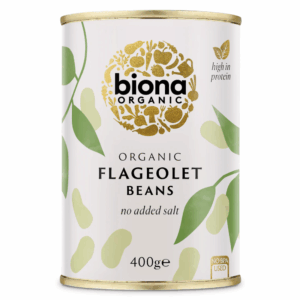 BIONA ORGANIC FLAGEOLET BEANS - 6*400G (NSR CASE)