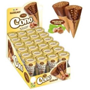 Messori Cono Snack Cornet with Hazelnut Cream - 24*25G (NSR - CASE)