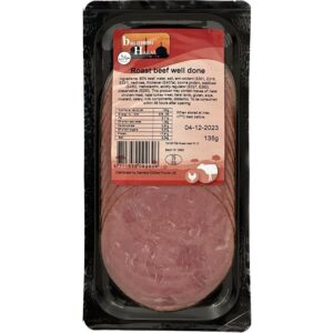 BROTHERS HALAL SLICED - BEEF ROAST WELL DONE - 135G*12 (FP)~~