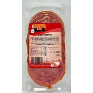 BROTHERS HALAL SLICED - BEEF PASTRAMI - 135G*12 (FP)~~