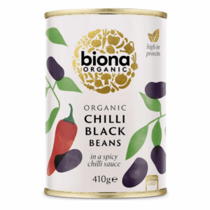 BIONA CHILLI BLACK BEANS ORGANIC - 6*410G (NSR CASE)