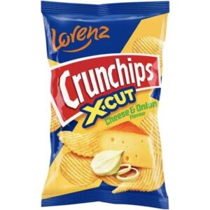 LORENZ CRUNCHIPS (LARGE BAGS) -Cheese & Onion -12x130G