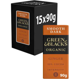 Green & Blacks Org FT Ginger Dark Chocolate 90g*15 (NSR-CASE)