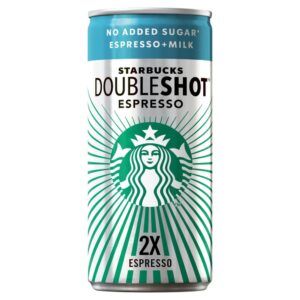 STARBUCKS FRAPPUCCINO CAN - NO ADDED SUGAR DOUBLE SHOT - 200ml*12 (NSR-PIECES)