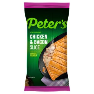 Peters Pies Premium Chicken & Bacon Sausage Slice x6