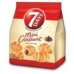 7 DAYS - MINI CROISSANT with cocoa - 185g*8(WHOLE CASE) (NSR-CASE)