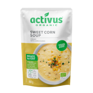 ACTIVUS ORGANIC SWEET CORN SOUP CREAMY - 400G*9 (FP)