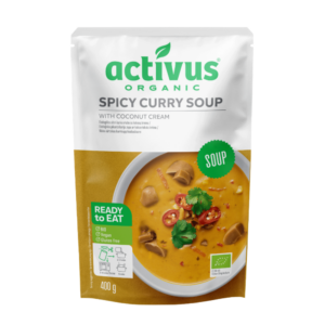 ACTIVUS ORGANIC SPICY CURRY SOUP WITH COCONUT MILK & shiitake - 400G*9 (FP)
