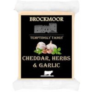 BROCKMOOR CHEDDAR HERBS & GARLIC - 150G*12