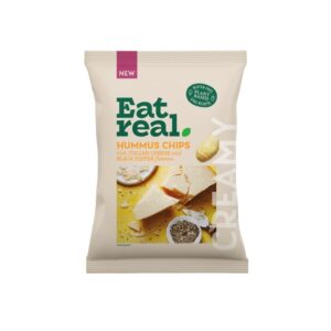 (LARGE BOX) EAT REAL HUMMUS CHIPS ITALIAN CHEESE & BLACK PEPPER 110G*10 (NSR-CASE)(DD PROMOTION)