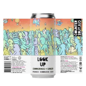 COUNTER CULTURE Lemongrass + Ginger LOOK UP ORGANIC 330ML * 12 (NSR-CASE)