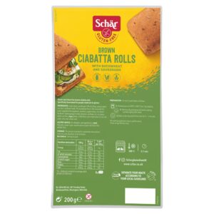 Schar Buckwheat Brown Ciabatta Rolls - 200g*6 (FP)