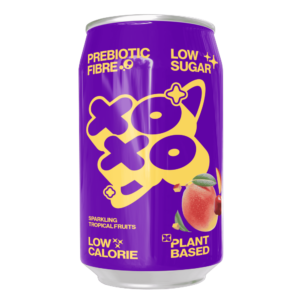 (15% PROMO OFFER) XOXO Soda Sparkling Tropical  Prebiotic Soda Can -  330ml*12 (NSR-CASE)