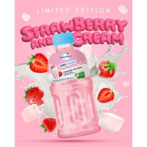 Mogu Mogu Zero Sugar Strawberry Cream Drink- 320ML*6*4 (NSR-CASE)