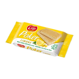 PARTY WAFERS POKER LEMON 150G*16