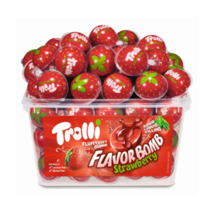 Trolli Tubs - Strawberry Minis Tub - 60 pieces per box (NSR-CASE)