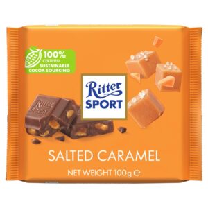 RitterSport Salted Caramel (5 pieces per case) - (NSR-CASE)~~