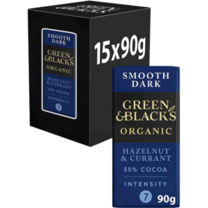 Green & Blacks Org Hazelnut & Currant 90g*15 (NSR-CASE)