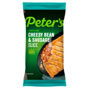 Peters Pies Premium Cheesy Bean Sausage Slice x6