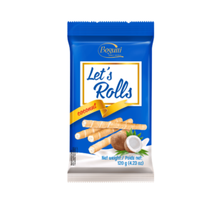 Bogutti Wafer Rolls Coconut - 120G x 16