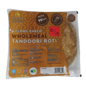 Leicester Bakery Flame Baked Wholemeal Tandoori Roti - X 10